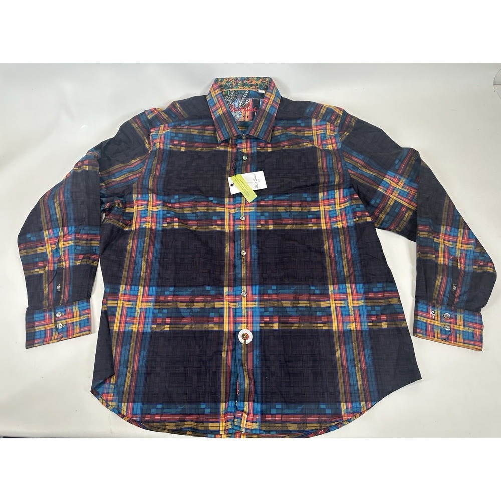 Robert Graham Classic Fit British Isles Plaid Shirt Men's 3XL NWT